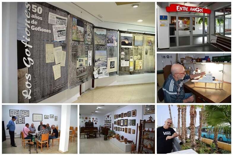 Sala de exposiciones, museo etnográfico, huerto urbano, taller de manualidades y sala de mayores, algunas de las actividades de Entre Amigos (Foto TA)